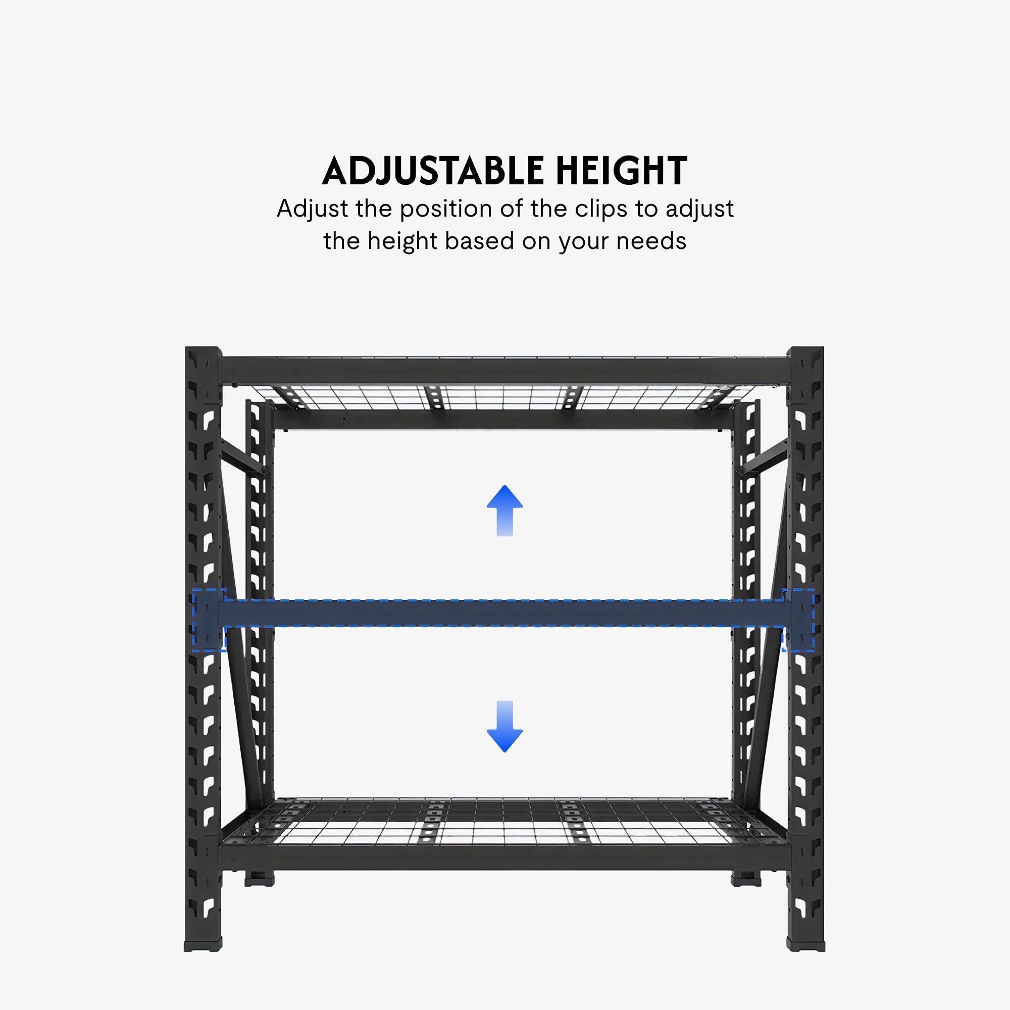 FlexiSpot 3-Shelf Metal Multi-Functional Storage Rack, 39.5″ x 39.4″ x 13.8″, Black (CJ025-DJ) Sansujyuku sansujyuku.com