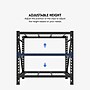 FlexiSpot 3-Shelf Metal Multi-Functional Storage Rack, 39.5" x 39.4" x 13.8", Black (CJ025-DJ)~#|#~639CECFE-870F-4C26-8EB83C4EBDB423C2_sc7