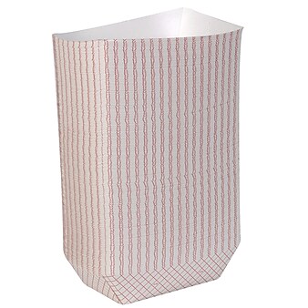 Dixie Kant Leek Polycoated Food Tray, 5 lb., Red Plaid, 500/Carton (RP500)