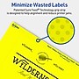 Avery Laser/Inkjet Rectangle Multipurpose Labels, 5" x 6", Neon Yellow, 40/Pack (94257)~#|#~63A32F71-8EA4-4C76-9BE43800337AA801_sc7