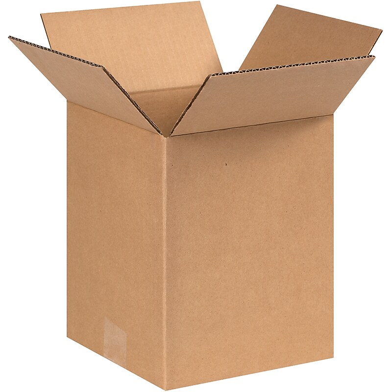 8" x 8" x 10" Shipping Boxes, 25/Bundle (8810) image 1