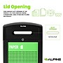 Alpine Industries GS Series Steel Recycling Bin, 120 Gallon, Green (ALP471-40-GSCMS-MK)~#|#~63A8C107-6C5A-4872-A194A96B0094C4AF_sc7