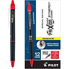 Pilot FriXion Synergy Clicker Erasable Gel Pen, Extra Fine Point