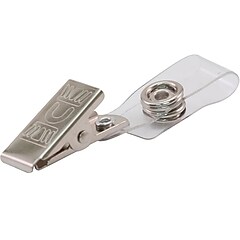 Intrekbare badgehouder, lichtgewicht plastic badgehaspel intrekbare kaarthouder met sleutelring rugriemclip voor verpleegster, vrijwilliger, leraar, student, kantoor (1 pak zilver-UK