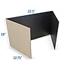 Flipside 48"W Study Carrels, Black, 24/Pack (61867-24)~#|#~63AEDAA7-705A-4897-9668CAE0F0D7DF96_sc7