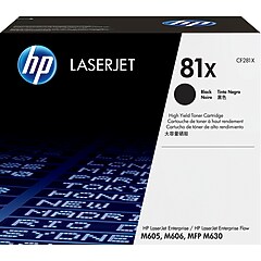 HP 81X 黒(大容量)トナーカートリッジ CF281X Amazon.com: HP 81X Black High-yield Toner Cartridge Works