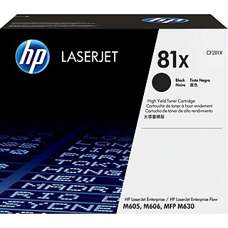 HP 81A Black Standard Yield Toner Cartridge, Prints Up to 10,500