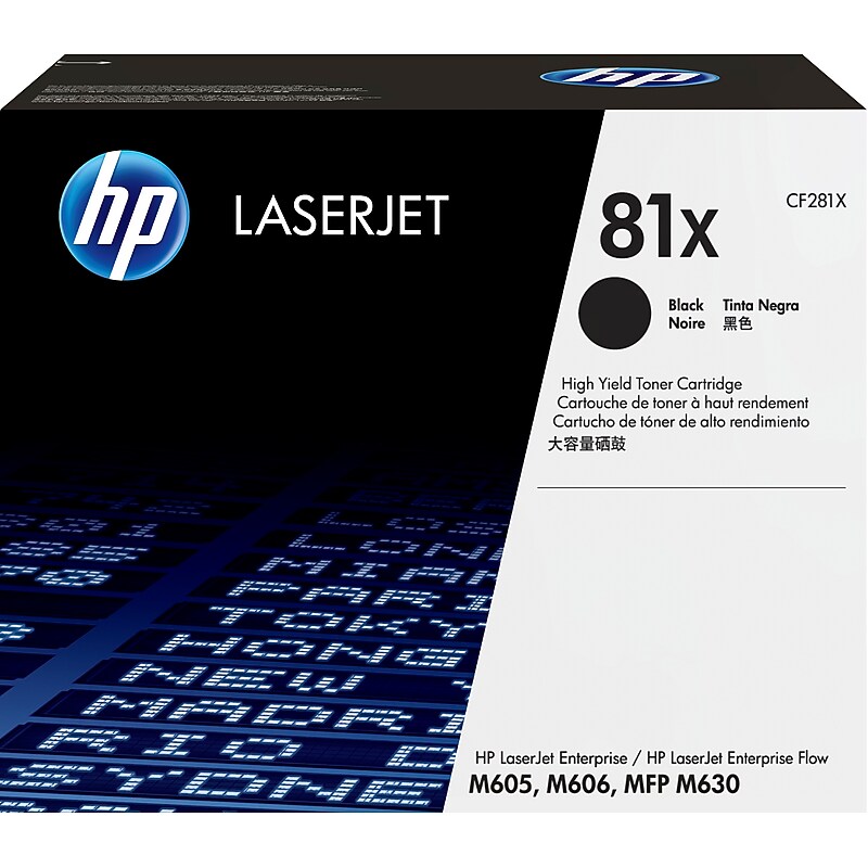 HP 81X Black High Yield Toner Cartridge, Prints Up to 25,000 Pages (CF281X) image 1