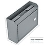 AdirOffice Steel Multipurpose Drop Box Interoffice Mailbox, Medium, Gray (631-02-GRY-PKG)~#|#~63AFDBC0-026A-4ADB-9F69FE2D7A2E44BE_sc7