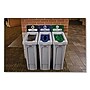 Rubbermaid Commercial Slim Jim Single-Stream Compost Recycling Station Kit, 23 Gallon, Gray/Green (2185051)~#|#~63B3CB7A-E5B5-41C7-A9318301330D816D_sc7