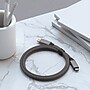 Satechi USB4 USB-C Charging Cable, 2.6 ft., Space Gray (ST-U4C80M)~#|#~63B8AD2D-5CA7-4E40-B15A63F5026EBF7B_sc7