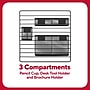 TRU RED™ 3-Compartment Metal Mesh Wall Organizer, Black (TR61967)~#|#~63BB8764-2879-4CC9-967F954C7716158B_sc7