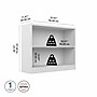 Bush Furniture Universal 30"H 2-Shelf Bookcase, Pure White (WL12413)~#|#~63BD3534-68A2-499D-AF95CC55A6521B72_sc7