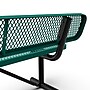 Flash Furniture Sigrid Steel 3-Seat Outdoor Bench, Green (SLFAG4HUT2H48LG)~#|#~63BDED7F-E0E0-473E-B11A6DEA13D04224_sc7