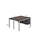 Boss Office Products Simple System 66"W Desk with Pedestal, White, 2/Set (SGSD014-102-WT)~#|#~63BE354C-98F1-43D3-82F6581BF630689B_sc7