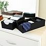 Household Essentials 3-Compartment Drawer Organizers, Black Linen, 2/Pack (7676-1)~#|#~63BED7CC-BDCA-45F0-BDEE53185388F021_sc7