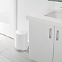 simplehuman Semi-Round Mini Steel Step Trash Can, 1.6 Gallon, White (CW2108)~#|#~63BEFF40-0614-4960-B2F90AAF3CC33DB1_sc7