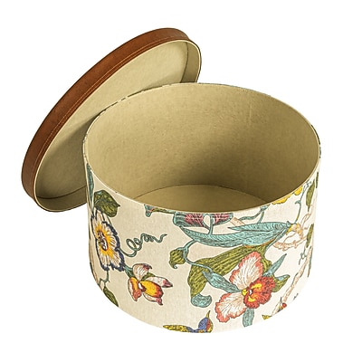 Household Essentials Floral Nestable Hat Boxes