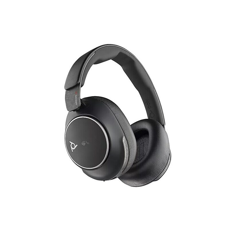Poly Voyager Surround 80 Wireless Noise-Canceling Bluetooth Stereo Over-the-Ear Phone & Computer Headset, Black (8G7U0AA) image 1