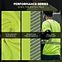 Ergodyne GloWear 8371BK High Visibility Long Sleeve Black Bottom T-Shirt, ANSI Type R Class 3, Lime, 5XL (22299)~#|#~63C380A3-AB27-4969-A43436F20F4477CC_sc7