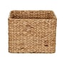 Household Essentials Square Wicker Basket with Handwoven Hyacinth Fibers, Natural (HHML-6950)~#|#~63C53C51-C9E1-4029-B49F79E74631F488_sc7