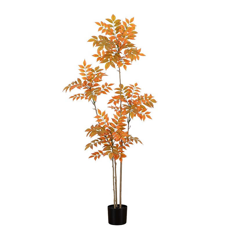Nearly Natural 5' Autumn Minimalist Sumac Artificial Fall Tree (T4822) image 1