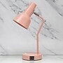 Simple Designs Sleek Essentials LED Desk Lamp, 15.2", with USB Ports, Blush Pink (LD1072-BPK)~#|#~63C73766-81E5-4DD0-B64A26DD31E39497_sc7