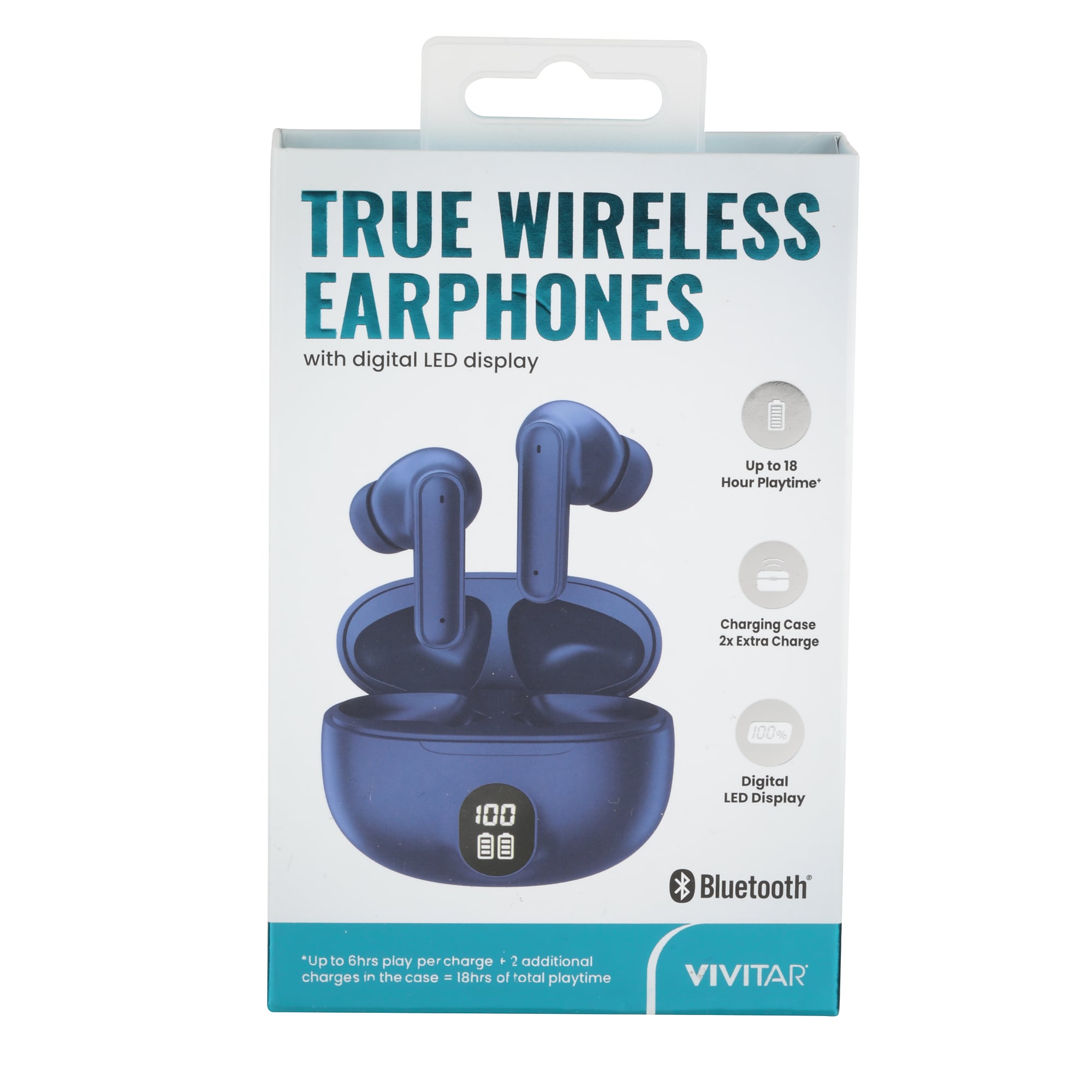 Vivitar True Wireless Earbuds, Bluetooth, Navy (STP2001-NVY) Sansujyuku sansujyuku.com