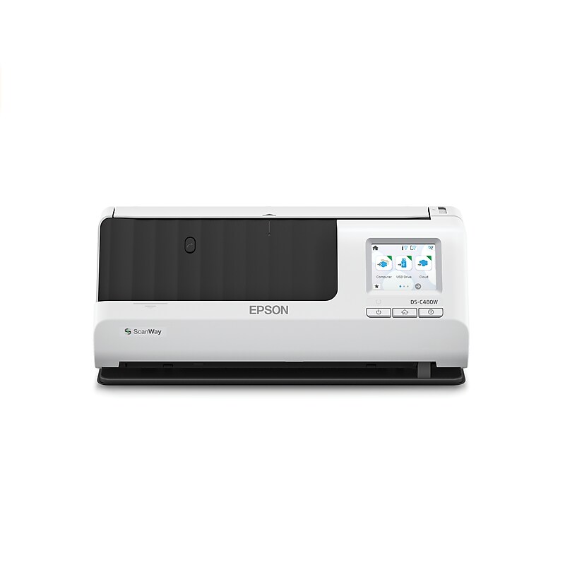 Epson DS-C480W Wireless Compact Desktop Document Scanner image 1