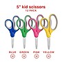 Staples Teacher Pack 5" Kids Pointed Tip Stainless Steel Scissors, Straight Handle, Right & Left Handed, 12/Pack (TR55057)~#|#~63D218EE-42B5-44DB-B95A1D00F38C0129_sc7