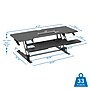 Mount-It! 47"W Manual Rectangular Adjustable Standing Desk Converter, Black (MI-15009L)~#|#~63D299C3-9274-4EDE-97172B75E12D53CF_sc7