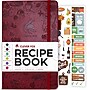 Clever Fox Recipe Guided Journal, 5.83" x 8.43", Burgundy (TF-8NP4-O50F)~#|#~63D4D574-4ABA-405A-8D424D1C65E05CF1_sc7
