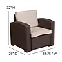 Flash Furniture Seneca Faux Rattan Chair, Sofa and Table Set, Chocolate Brown, 4/Set (DADSF113RCBN)~#|#~63D4F66C-39B5-45D3-82CF835C69BB304B_sc7