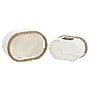 Household Essentials Trim Woven Oval Basket Set, White, 2 Pieces (HHML-7100)~#|#~63D81446-E2E5-4F54-81BD65437D06DEE1_sc7