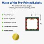 Avery Square Multipurpose Labels, 3" x 3", White, 60/Pack (19479370518)~#|#~63DB915A-0B73-488E-A599897B17E4D087_sc7