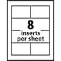 Avery Pin Style Laser/Inkjet Name Badge Kit, 2 1/4" x 3 1/2", Clear Holders with With Inserts, 100/Box (74549)~#|#~63DC9D72-3533-4804-8D8602682428501A_sc7