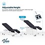 Viva Comfort XRO Electric Height and Back Adjustable Exam Table with Stirrups, 600 lb Capacity, Black (ADI903-24-BLK-MK)~#|#~63DF9365-D574-4CCC-A0211C96E9E16140_sc7