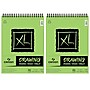 Canson XL Series 11"x 14" Wire Bound Drawing Sketch Pad, 60 Sheets/Pad, 2/Bundle (MCXC100510937-2)~#|#~63E36418-8074-47BE-8FC611545CF11435_sc7