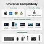 Plugable Universal USB-C to Dual USB-A 2.0 Splitter, Male to Female/Female, Black (USBC-2PORT)~#|#~63E93777-5F53-4408-99F55777B17446A2_sc7