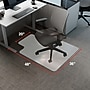 Staples Office Chair Mat, Clear Floor Mats with Lip, Flat-Pile Carpets, Extended Under-Desk Coverage, 48 x 36 Inch, Smooth Glide~#|#~63EA14F3-9934-48EF-AA0B399A2F226660_sc7