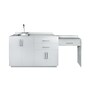 Viva Comfort 36'' H x 48" W Medical Cabinet with Left Sink and 24" Right Side Desk, 4 Doors, 2 Drawers, Gray (902-48LS-GRY-AO)~#|#~63EF9220-B59C-440B-AEB9BFE02506C9F9_sc7
