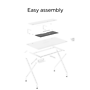 Emerge Vizon 47"W Gaming Desk, White (60986)~#|#~63F264CC-D95F-4261-8712ABE529E1D68A_sc7