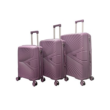 DUKAP Adly 3-Piece Hardside Spinner Luggage Set, TSA Checkpoint