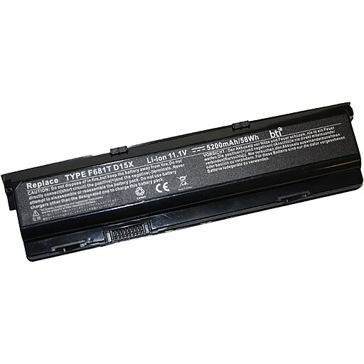 Battery Technology LiIon Replacement Battery for Dell Laptops, 4320mAh