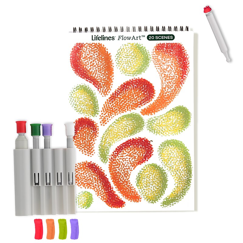 Lifelines FlowArt: Pogo-Dot Nature Coloring Book, 20 Pages (165007) image 1