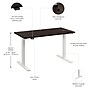 Bush Business Furniture Move 60 Series 48"W Electric Adjustable Standing Desk, Black Walnut (M6S4824BWWK)~#|#~63FBA846-2777-4459-AEC14EA9001516B2_sc7