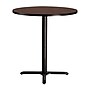 NPS CT Series 36" Round 36" Height Cafe Table, X Base, Black Frame/Mahogany Top (CT13636XCPBTMMY)~#|#~63FCA785-8147-41C3-8B118A45F4D063ED_sc7