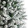 Nearly Natural 8-ft Slim Flocked Montreal Fir Artificial Christmas Tree with 400 Warm White LED Lights (T3312)~#|#~64018F32-B79F-4570-AB1FE5E728C07818_sc7
