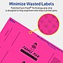 Avery Rectangle Laser/Inkjet Multipurpose Labels, 2.25" x 7.75", Neon Magenta (160/Box)~#|#~64025220-6FC9-4308-98262871CE743C84_sc7