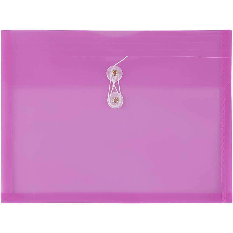 JAM Paper Premium Plastic Document File, Letter, Lavender Purple, 3/Pack (12413376X3) image 1